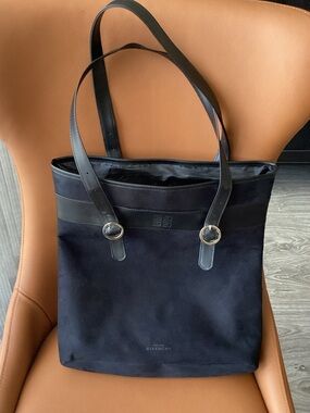 Givenchy Black Faux Suede Tote